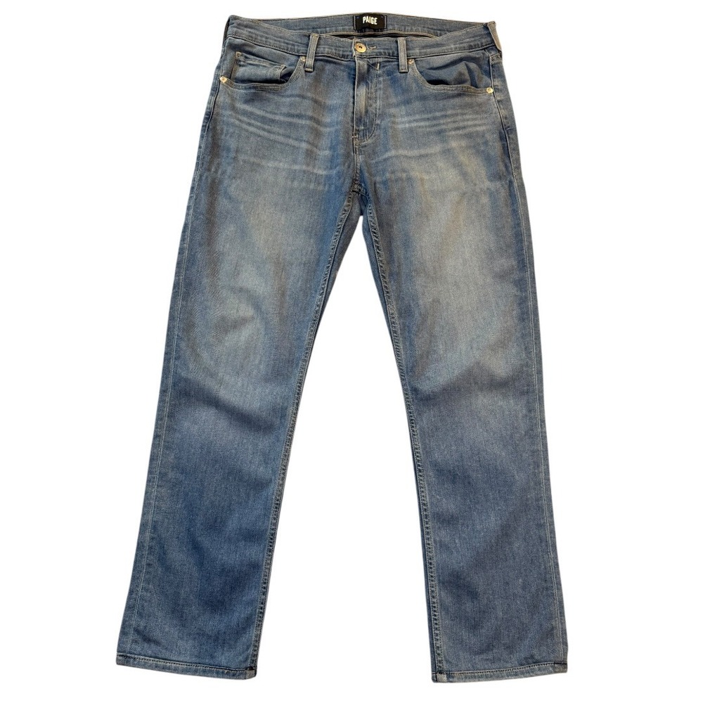 Paige Federal Slim Straight‎ Jeans Mens 33 Bayson Blue M655734-B258 Indigo Pants